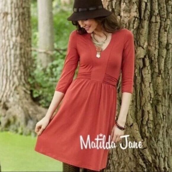 Matilda Jane Changing Leave Kimono Dress Medium - Picture 1 of 6